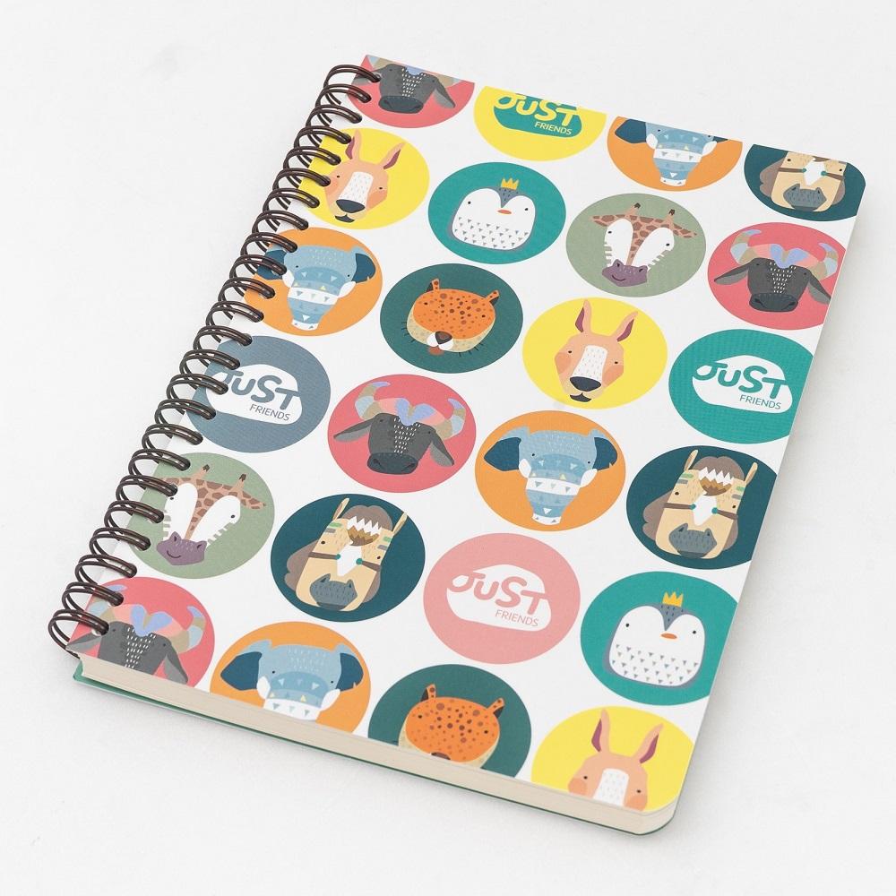 [JustFriends]Lined, Twin-Ring Notebook M/L